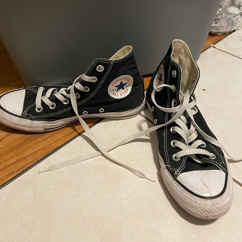 High top Black Converse size W 7